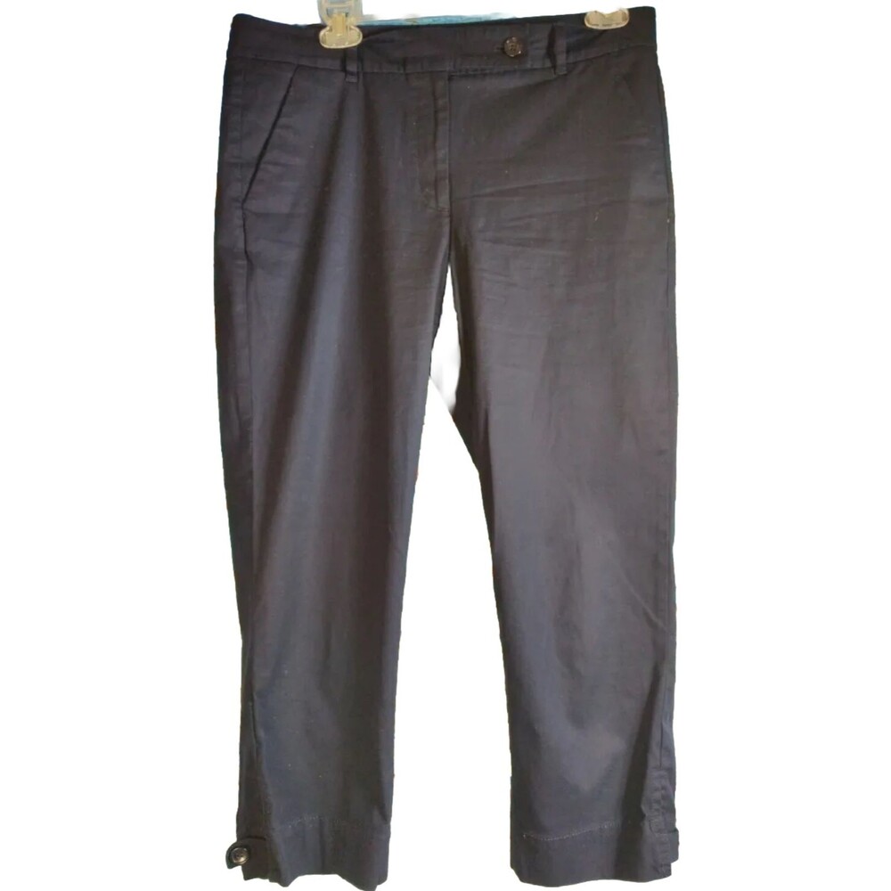 Talbots “The Perfect Skimmer “Capri Navy Blue Pants Sz 8 Stretch